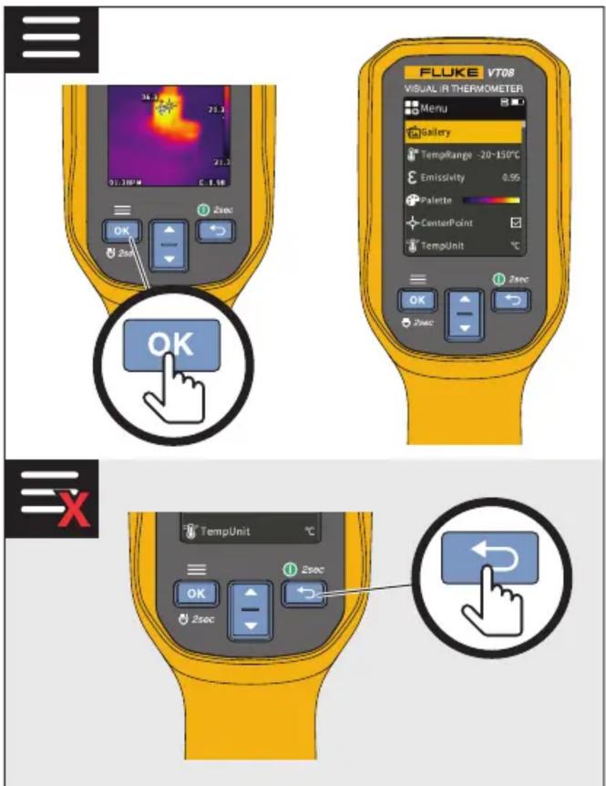 FLUKE VT08 VISUAL IR THERMOMETER Menu Gallery TempRange -20-150°C Emissivity 0.96 Palette CenterPoint TempUnit °C OK OK OK OK OK OK OK OK OK OK OK OK OK OK OK OK OK OK OK OK OK OK OK OK OK OK OK OK OK OK OK OK OK OK OK OK OK OK OK OK OK OK OK OK OK OK OK OK OK OK Ok Ok Ok Ok Ok Ok Ok Ok Ok Ok Ok Ok Ok Ok Ok Ok Ok Ok Ok Ok Ok Ok Ok