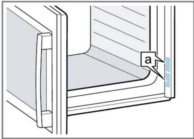 BOSCH HBL8444LUC - Single oven side hinge rating plate - 1