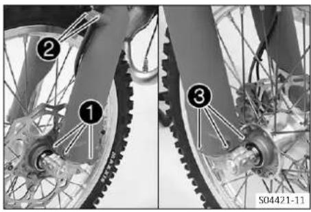 GAS GAS EC 250 (2023) - Remonter la protection de fourche - 1