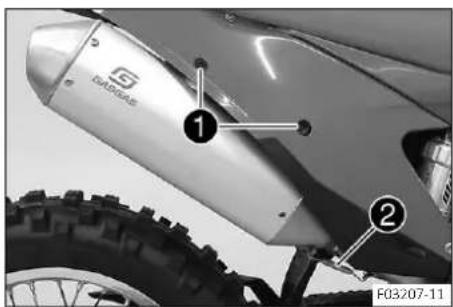 GAS GAS EC 350F (2022) - Monter le silencieux arrriere - 2