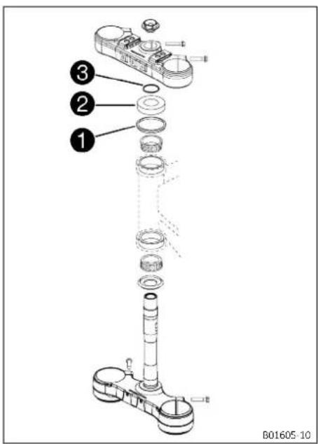 GAS GAS EC 350F (2021) - Monter le té de fourche inférieur - 1