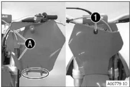 GAS GAS MC 450F (2021) - Monter la plaque frontale - 1