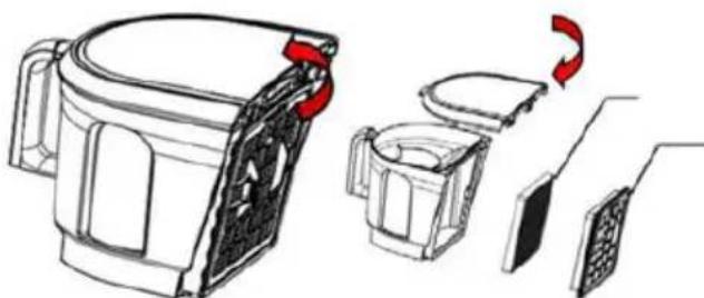 AMICA Akman VM 4012 - Clean and replace the inlet filter - 1