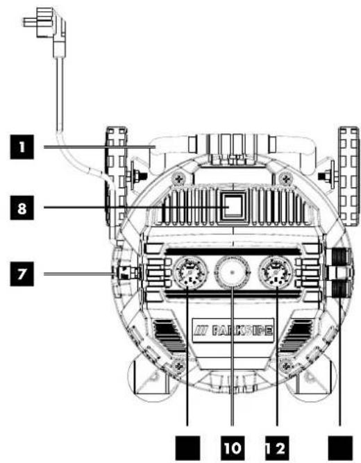 PARKSIDE PVKO 50 B2 - COMPRESSEUR VERTICAL 50 L - 1