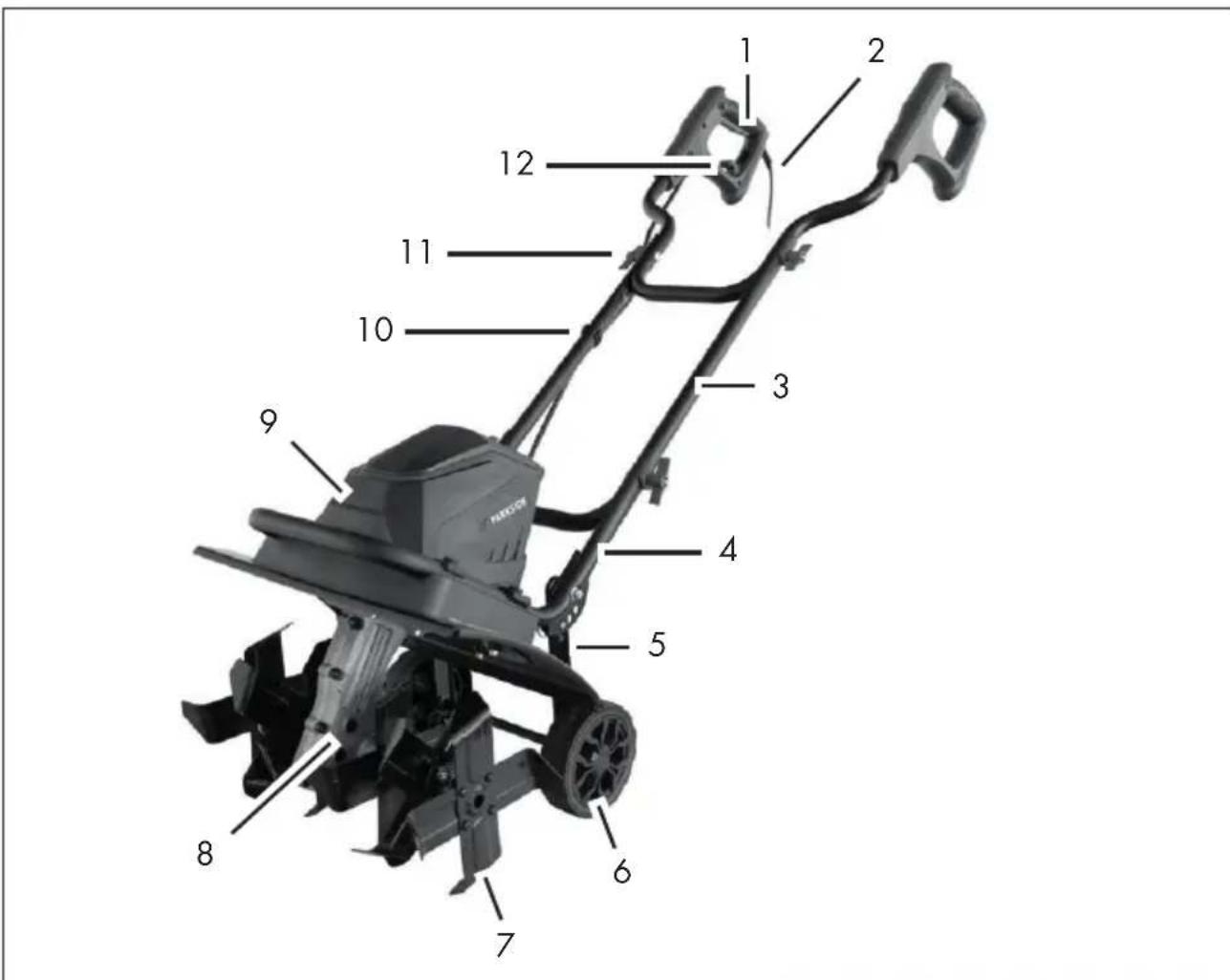 PARKSIDE PGK 1400 B2 - Tuincultivator - 1