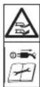 PARKSIDE PRM 1300 A1 - Pictorial Diagrams on the Equipment - 4