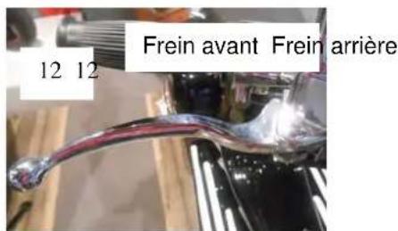 Mash Sixty 125cc (2017) - 12) Leviers des freins avant et arrière - 1