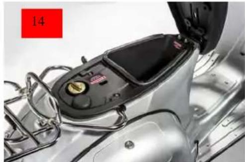 Mash Sixty 125cc (2017) - 14) Compartiment à bagages et portes bagages - 1