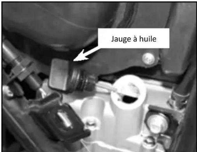 Mash Scrambler 400cc (2015) - Vérification du niveau d'huile - 1