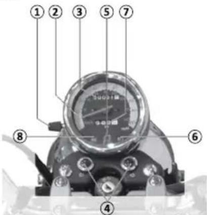 Mash Seventy Five 125cc (2012) - Combiné d'instrumentation - 1