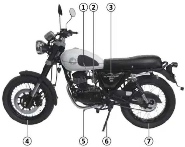 Mash Seventy Five 125cc (2012) - Commandes du guidon - 2