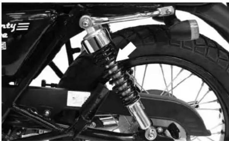 Mash Seventy Five 125cc (2012) - Amortisseur arrière - 1