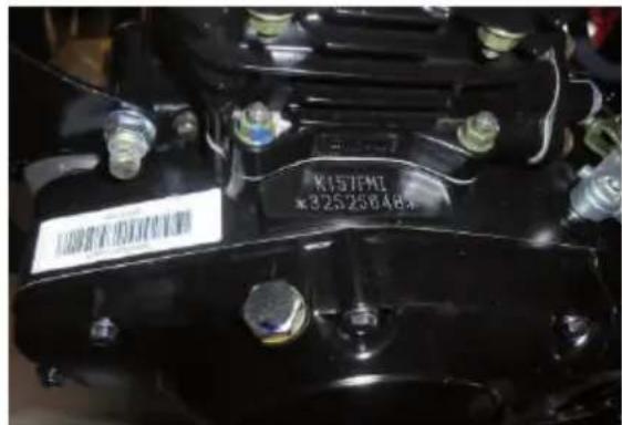 Mash Falcone 125cc (2020) - Emplacement des numeros de série - 3