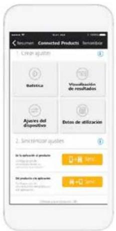1. Create ajustes 0 Batistica Visualación de resultados Ajustes del dispositivo Datos de utilización 2. Simicénizar ajustes De la producte el producto - + - - - - - - - - - - - - - - - - - - - - - - - - - - - - - - - - - - - - - - - - - - - - - - - - - - - - - - - - - - - - - - - - - - - - - - - - - - - - - - - - - - - - - - - - - -