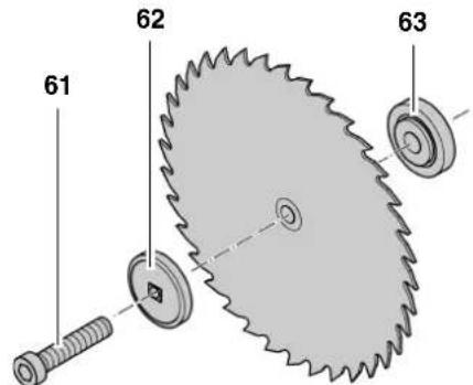 METABO UK 333 - Changement de la lame de scie - 4