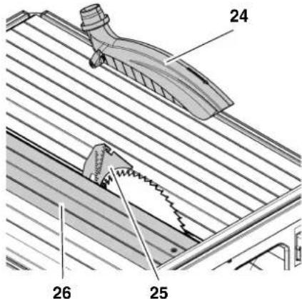 METABO UK 333 - Calotta di espulsione dei trucioli - 1