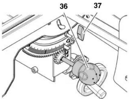 METABO UK 333 - Poignée pivotante de réglage de l'angle d'inclinaison - 1