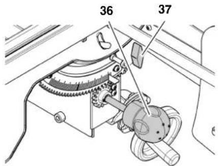 METABO UK 333 - Volantino per la regolazione dell'altezza di taglio - 2