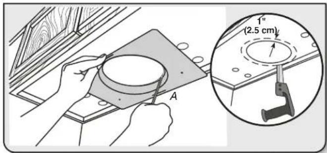 MAYTAG WVU17UC0JB - Mark and Cut Vent Opening - 1