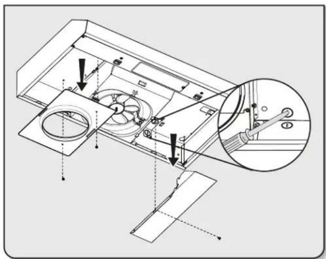 MAYTAG WVU17UC0JB - Préparation de la hotte - 1