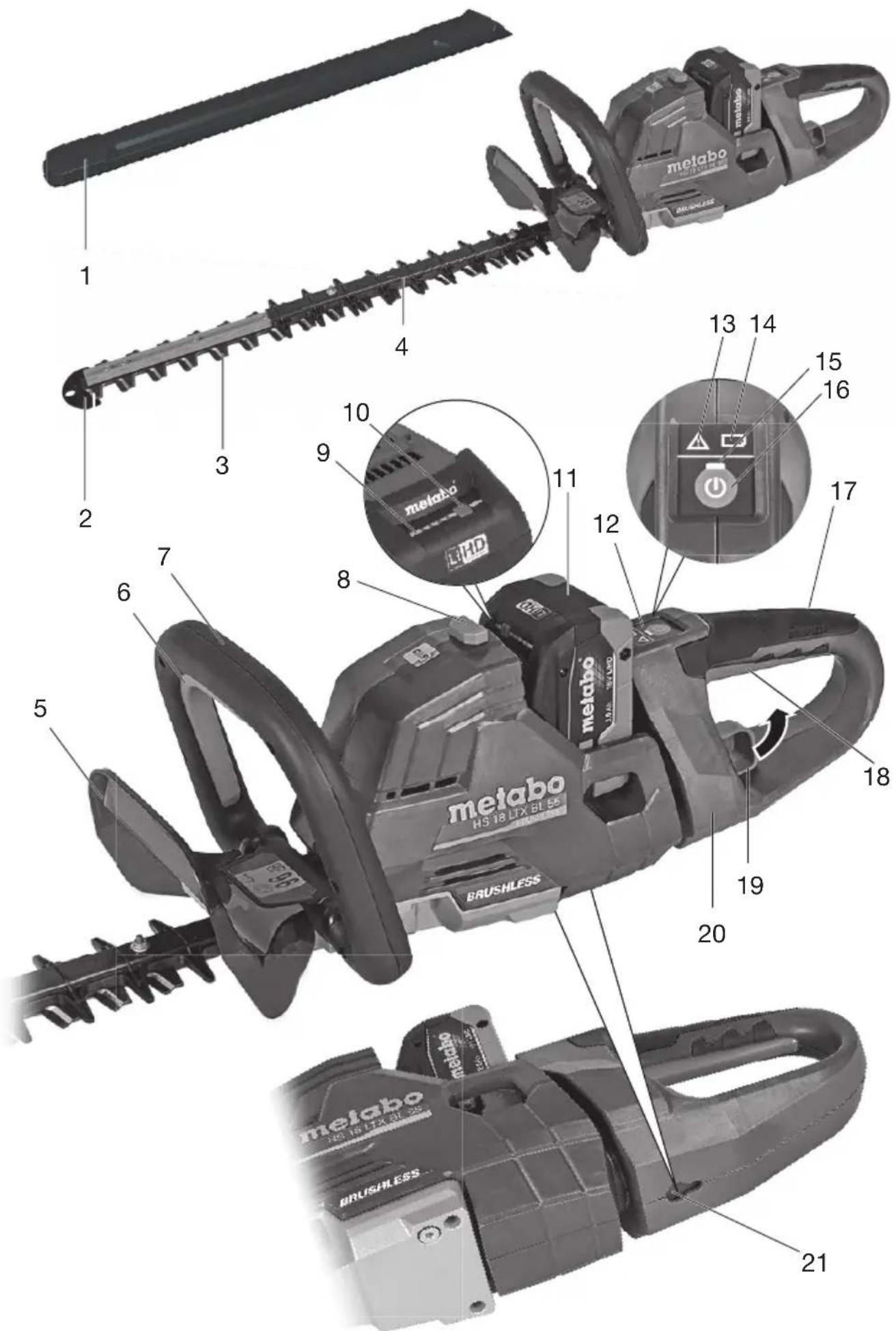METABO HS 18 LTX BL 75 - 1