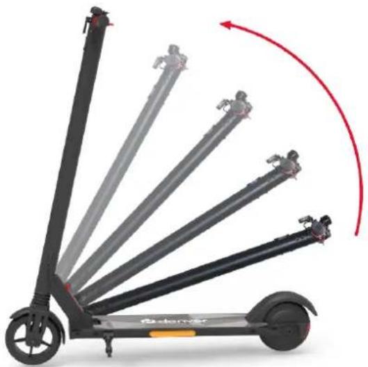 DENVER SEL65220 MK2 - - Déplier le scooter électrique - 1