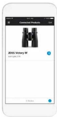 Connected Products ZEISS Victory RF Last type: 3.9 1.0 Device