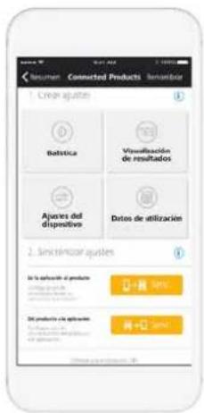 Insumen Connected Products Insurables 1. Create ajustes Bolatista Visualización de resultados Ajustes del dispositivo Datos de utilizacion 2. Simicrimizar ajustes De la apulsar el producto 30 productos de aplicaciones 40 productos de aplicaciones Insurables en el producto