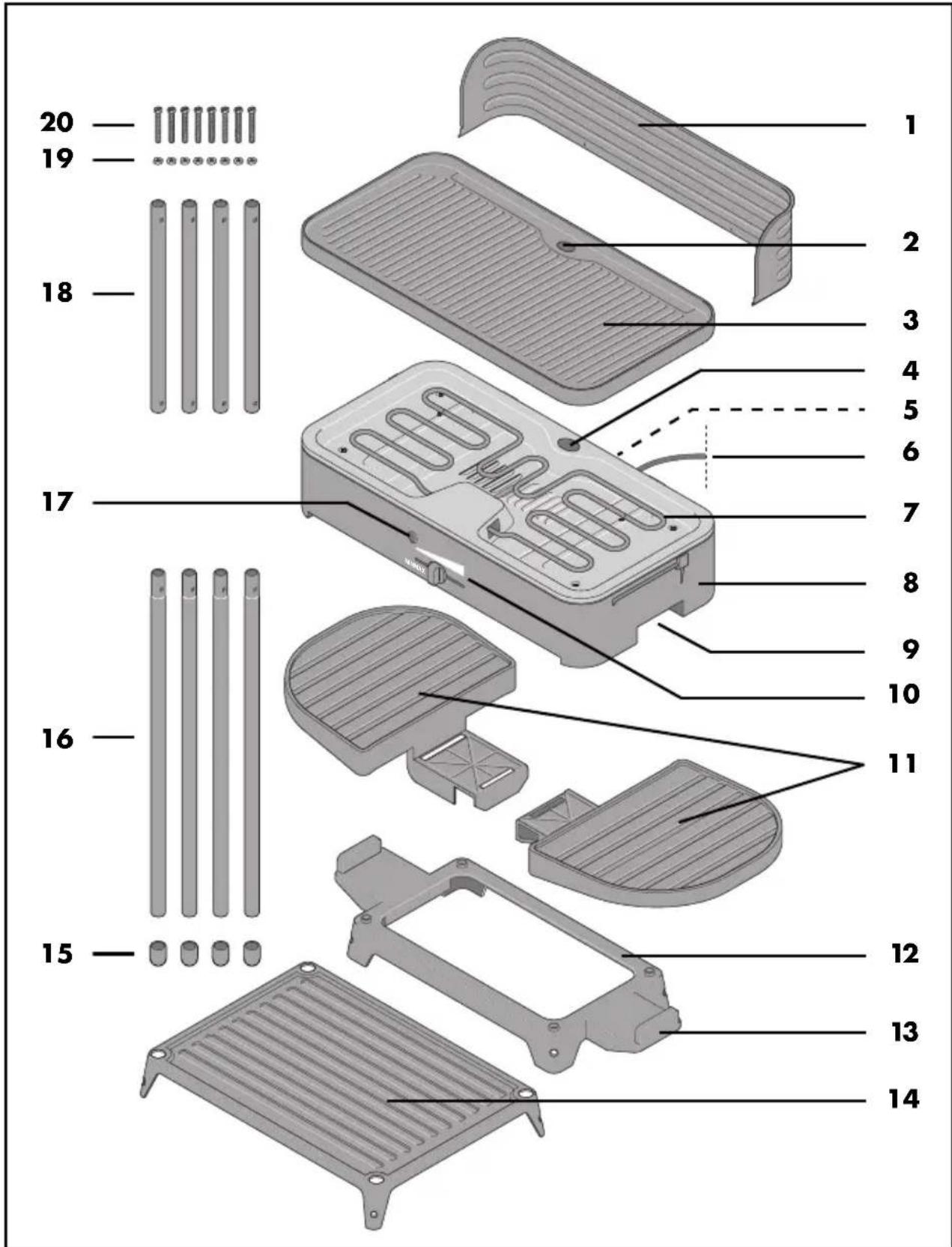 SILVERCREST SEGS 2200 A1 - Overview / Aperçu de l'appareil / Overzicht / Émiokónnon / Übersicht - 1