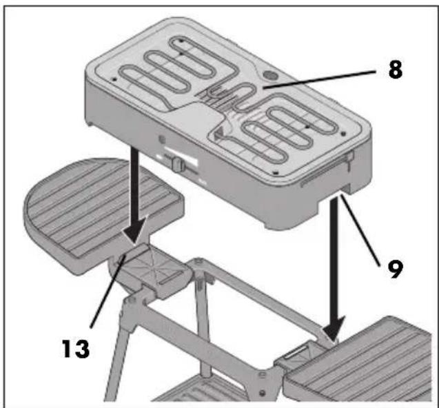 SILVERCREST SEGS 2200 A1 - Montage comme apparéil sur pieds - 7