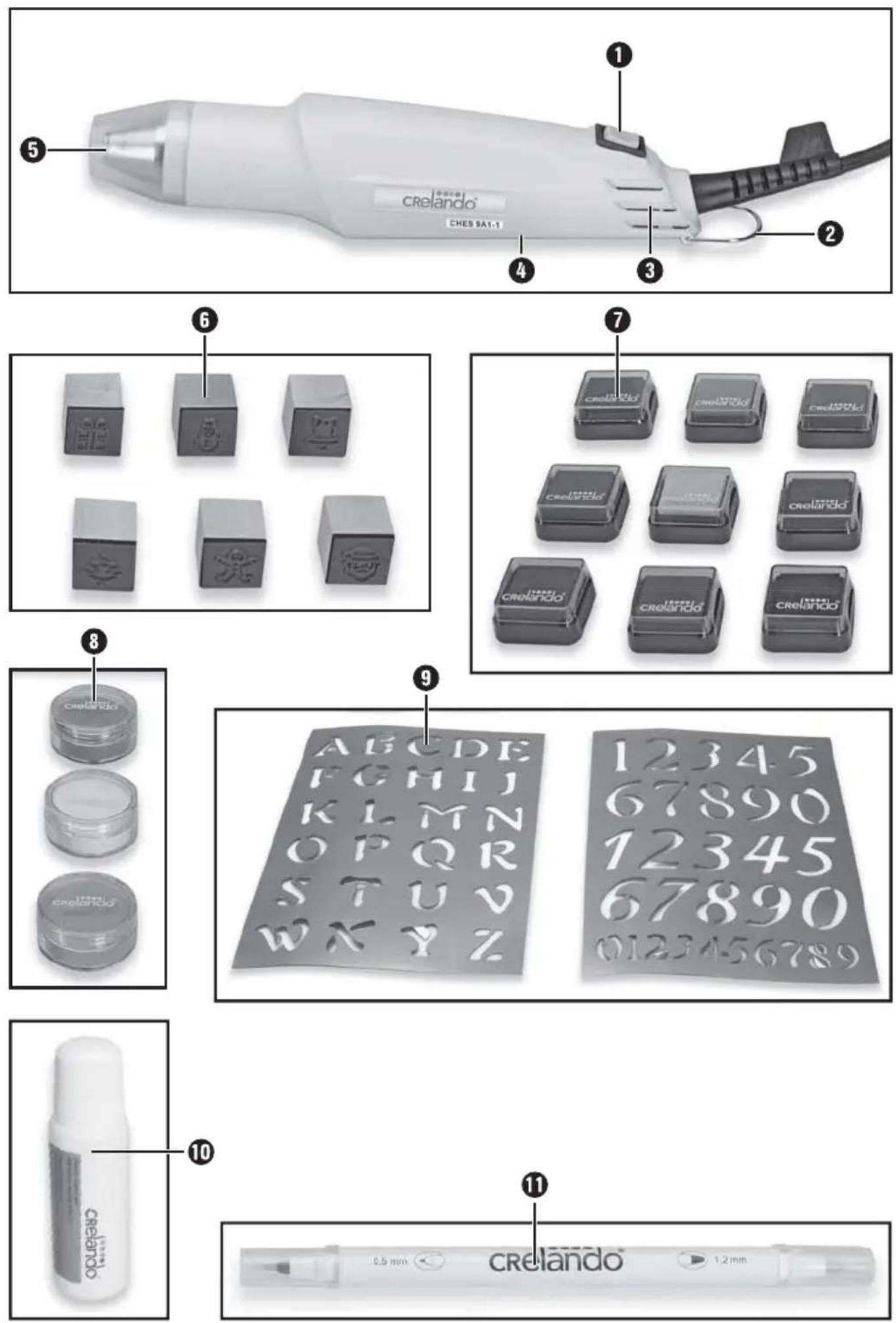 Crelando IAN 275317 - EMBOSSING-SET - 1
