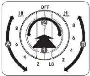 SAMSUNG NE63BB871112AC - Perilla de control de la unidad de superficie dual (delantera izquierda) - 1