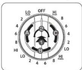 SAMSUNG NE63BB871112AC - Perilla de control de la unidad de superficie triple (delantera derecha) - 1