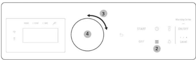 SAMSUNG NE63BB871112AC - To enable the Sabbath feature - 1