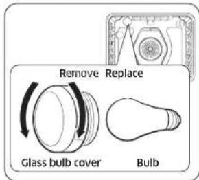 SAMSUNG NE63BB871112AC - Changing the oven light - 1