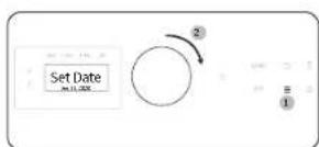 SAMSUNG NE63BB871112AC - To set the clock time - 1