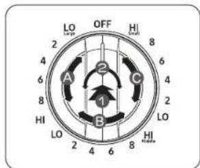 SAMSUNG NE63BB871112AC - Triple surface unit control knob (Right Front) - 1