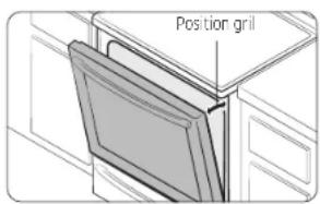 SAMSUNG NE63A6515SS - Comment régler le four pour la cuisson au gril ? - 1