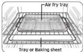 SAMSUNG NE63A6515SS - How to set the oven for Air Fry mode - 1