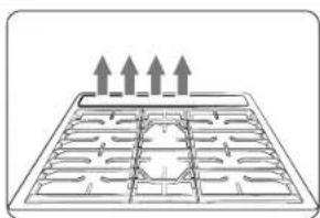 SAMSUNG NX60BB871112AA - Orifice de ventilation du four/de refroidissement - 1