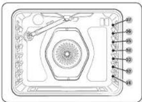 SAMSUNG NX60BB871112AA - Uso de las parrillas del horno - 1