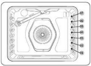 SAMSUNG NX60BB871112AA - Using the oven racks - 1
