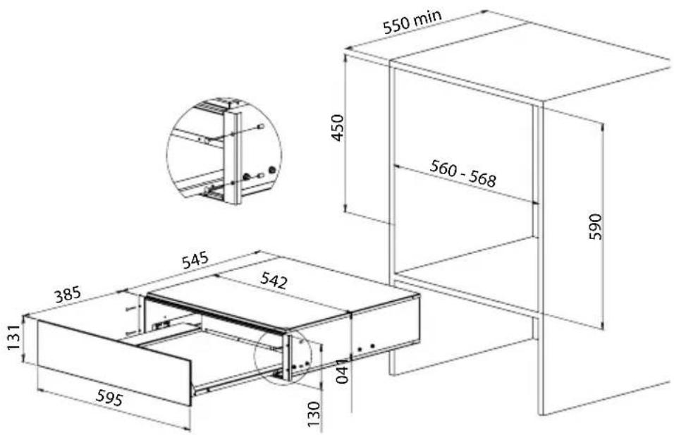 Pelgrim ACL624RVS - Encastrement - 1