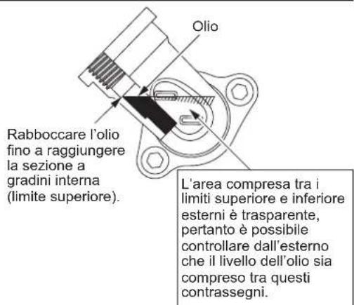 DOLMAR CS246.4C - Punto 1 della sostituzione dell'olio - "Tappo dell'olio" - 2