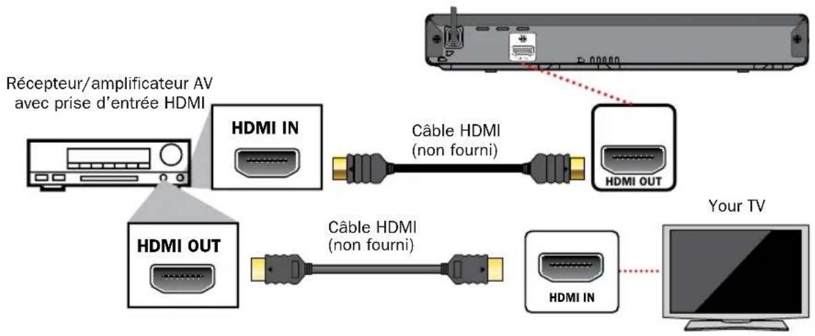 MAGNAVOX MBP1700 - Connexion à un système audio - 1