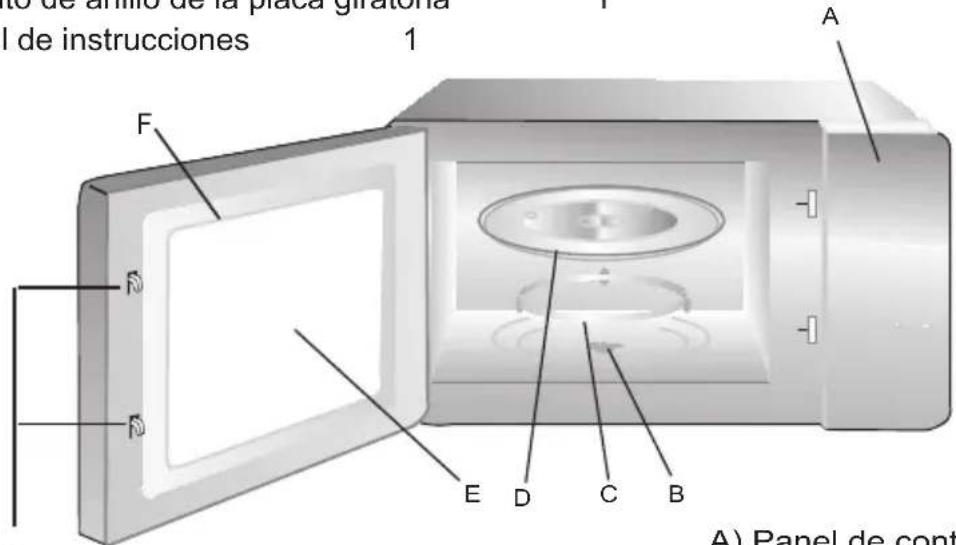 BERTAZZONI F457PROMWSX - Nombres de las piezas delorno y accesorios - 1