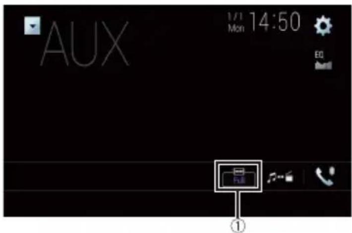 PIONEER AVHW4400NEX - Changer le mode grand écran - 1
