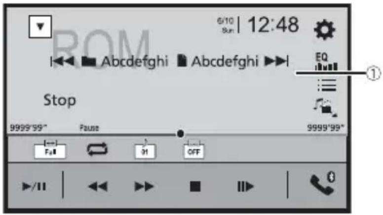 PIONEER AVH3400NEX - Écran de source video (Exemple : disque) - 1