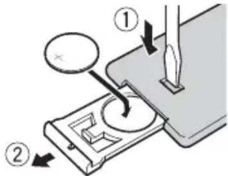 PIONEER DEHS1100UB - How to replace the battery - 1