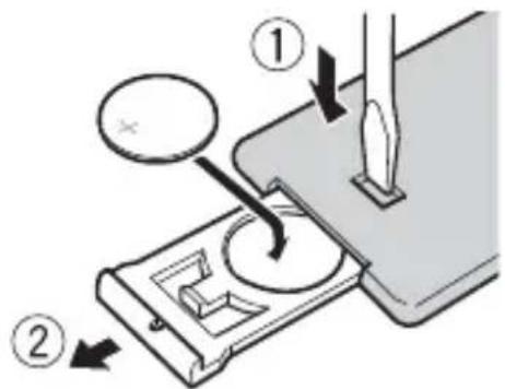 PIONEER DEHS1100UB - Comment remplacer la pile - 1